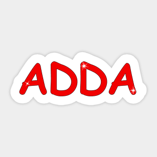 Adda name. Personalized gift for birthday your friend. Sticker